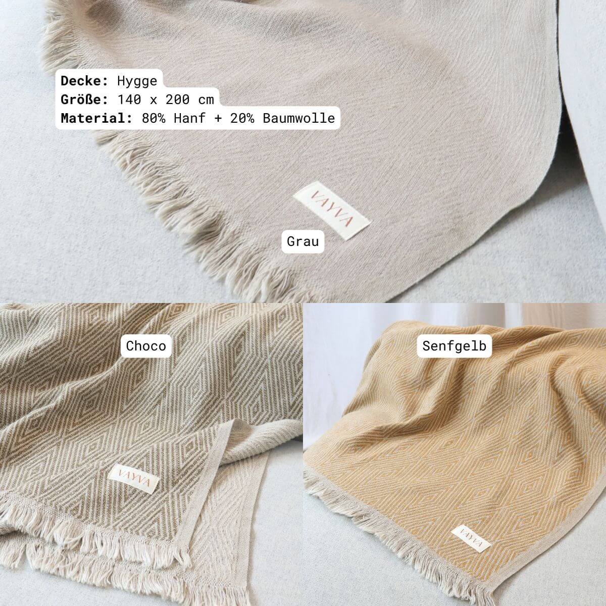 VAYVA-Set | 1 Kuscheldecke + 1 Tagesdecke