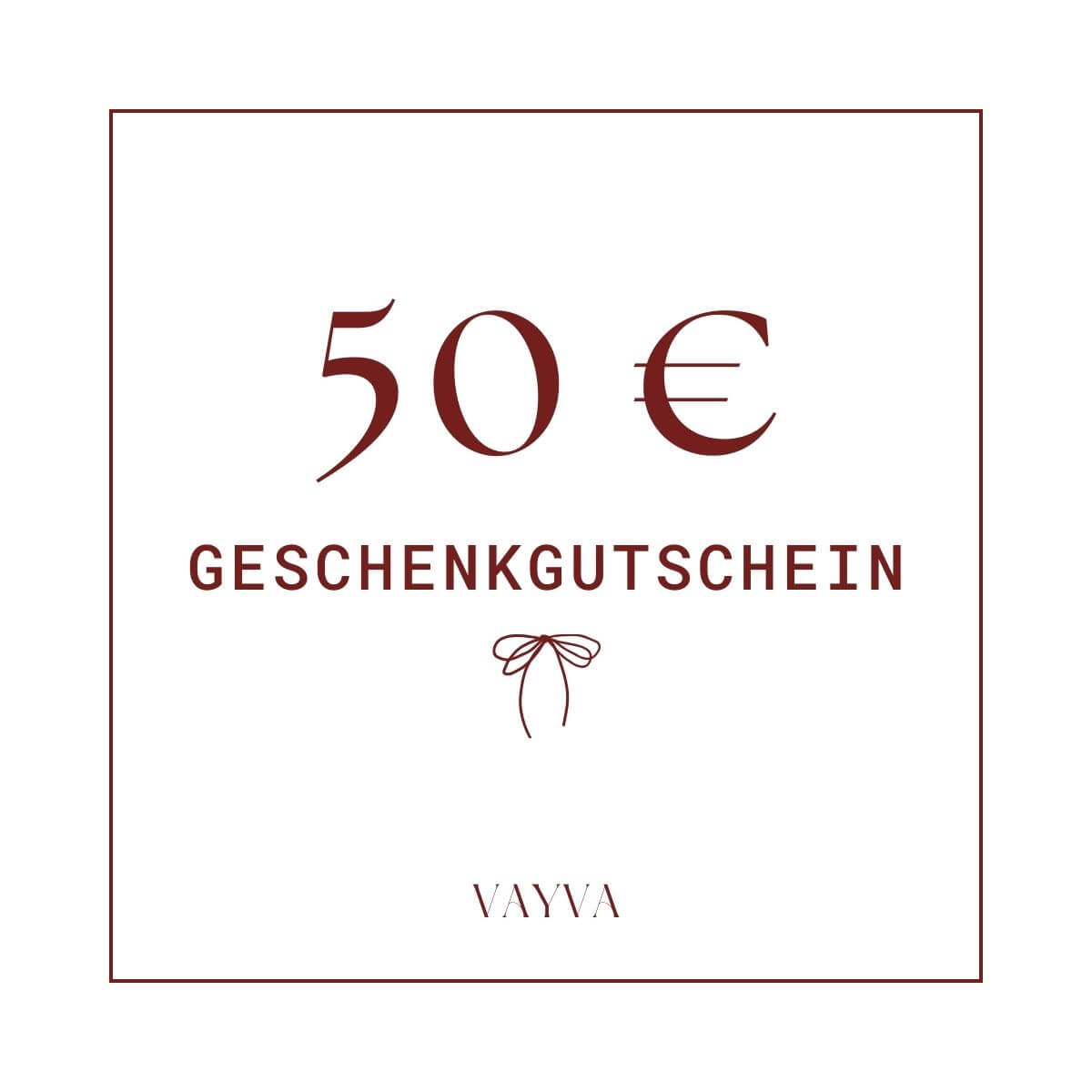 VAYVA Geschenkgutschein