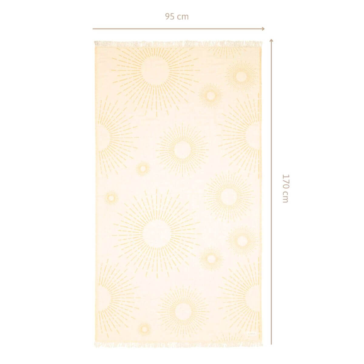 Leichtes Strandtuch aus Baumwolle | Sunshine
