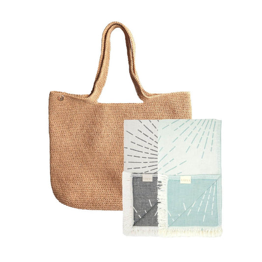 VAYVA-Set | 2 Handtücher + 1 Tasche