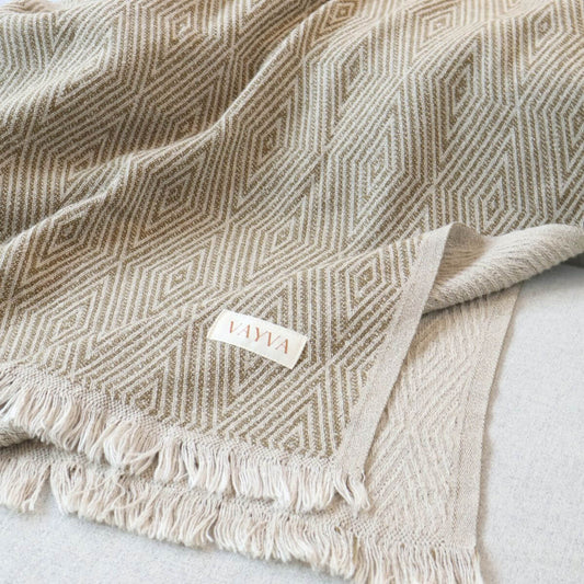 Couchdecke mit Hanf & Baumwolle | Hygge