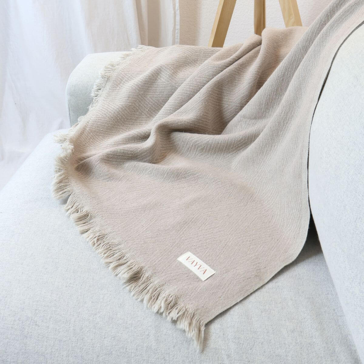 Couchdecke mit Hanf & Baumwolle | Hygge