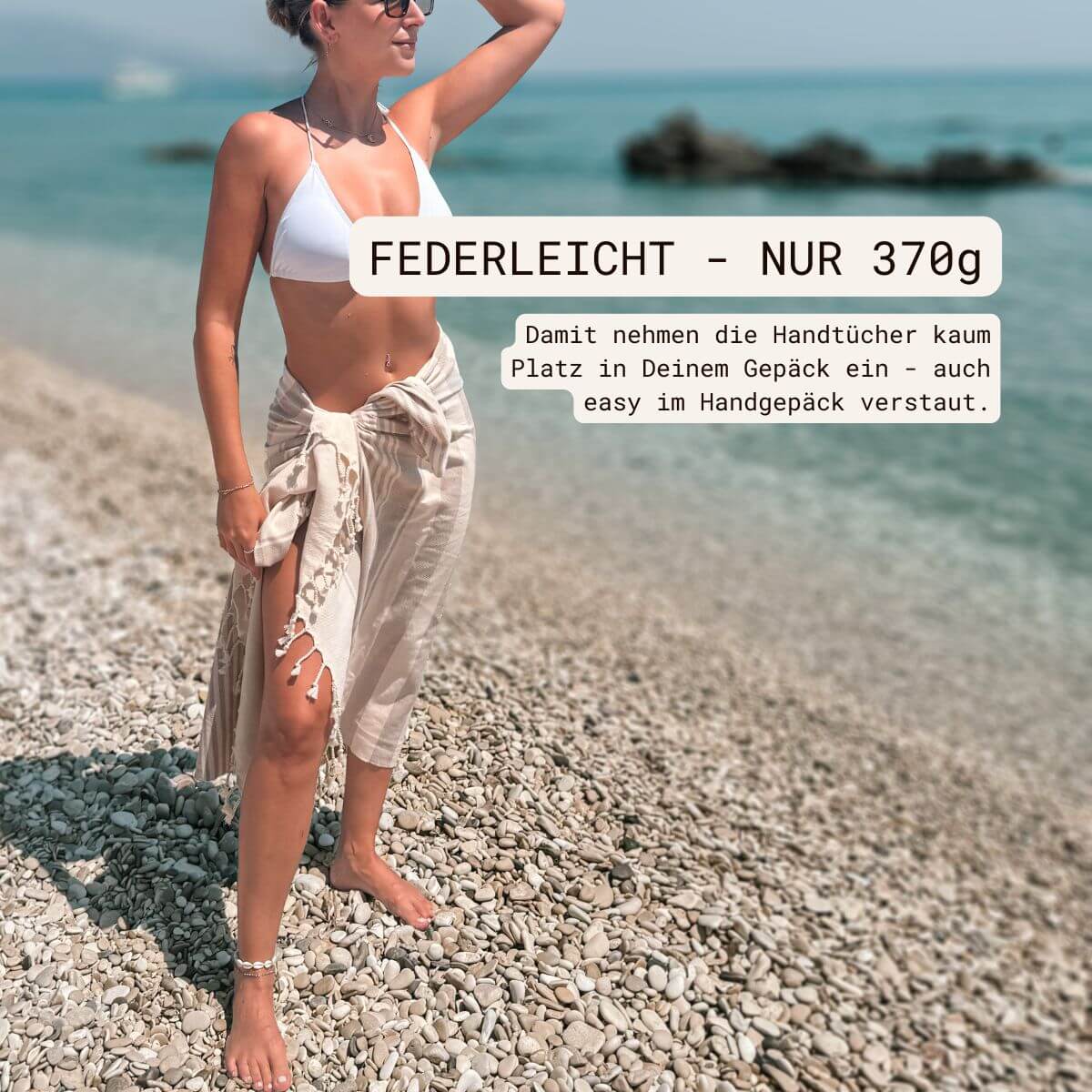 Leichtes Strandtuch aus Baumwolle | Varadero