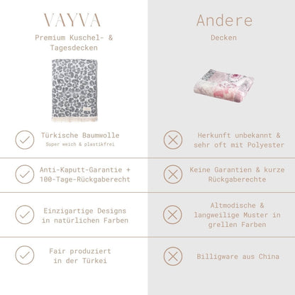 VAYVA-Set | 1 Kuscheldecke + 1 Tagesdecke