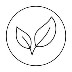 Blatt-Icon: 100% natürliche Materialien
