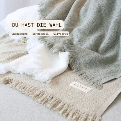 Couchdecke mit Bambus & Baumwolle