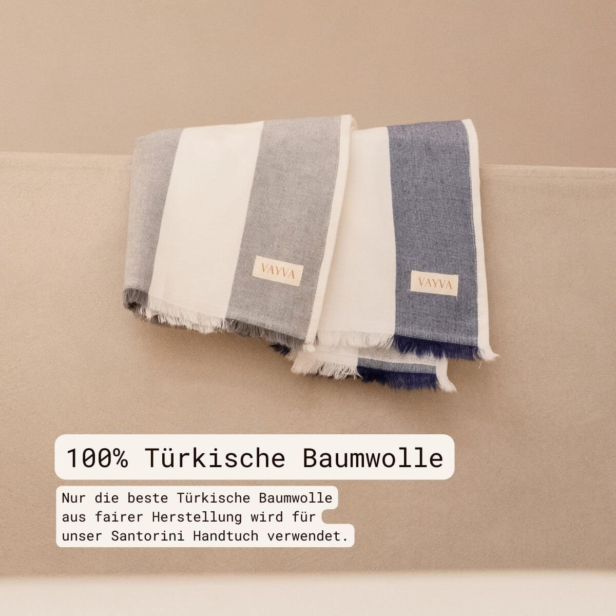 Frottee-Mix Handtuch Santorini aus Baumwolle