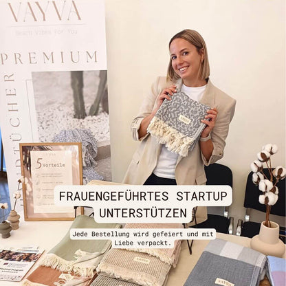 Frottee-Mix Handtuch Santorini aus Baumwolle