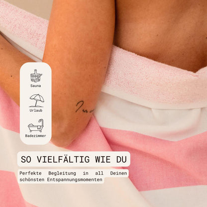 Frottee-Mix Handtuch Santorini aus Baumwolle