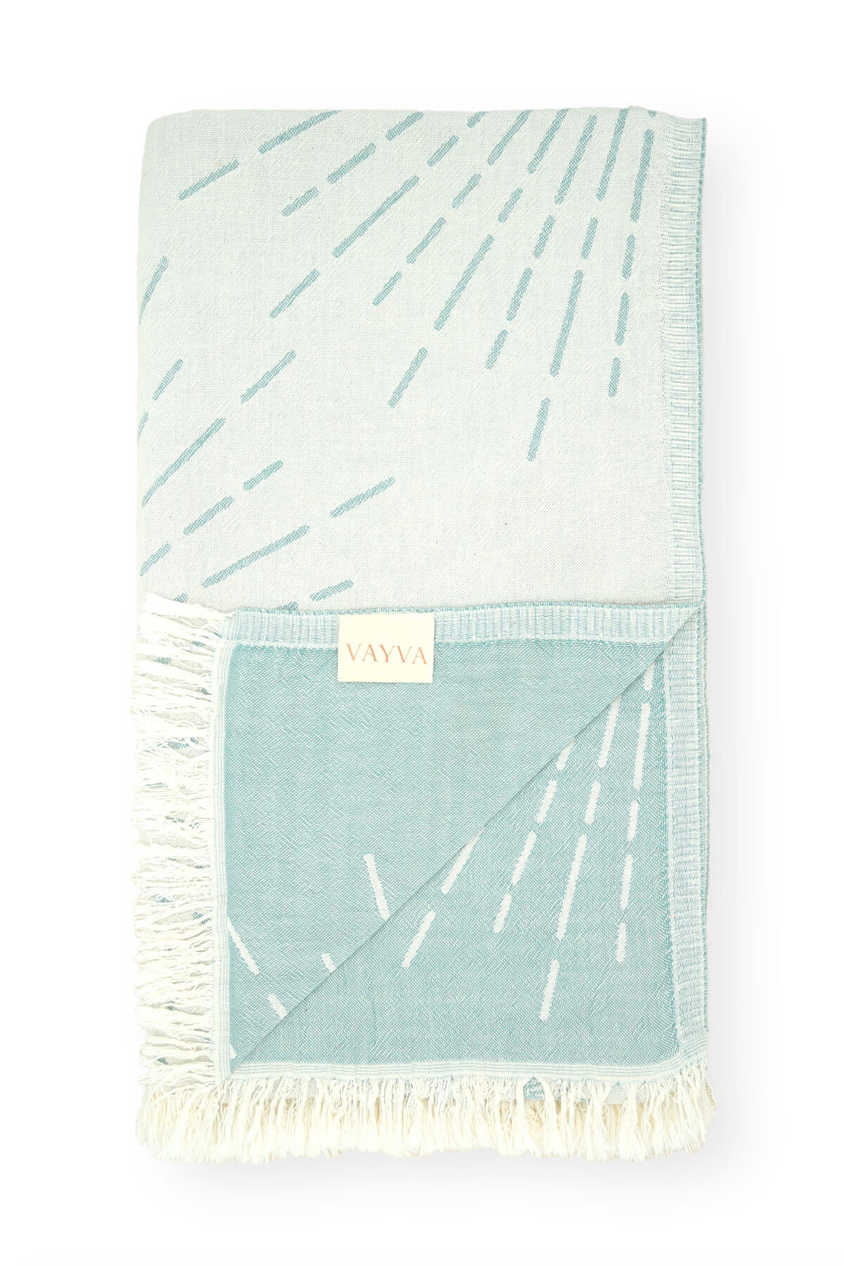 Summer Box | Premium Handtuch  / Strandtuch "Sunshine" , mit Sonnen-Muster in den Farben türkis/creme , 100% Baumwolle