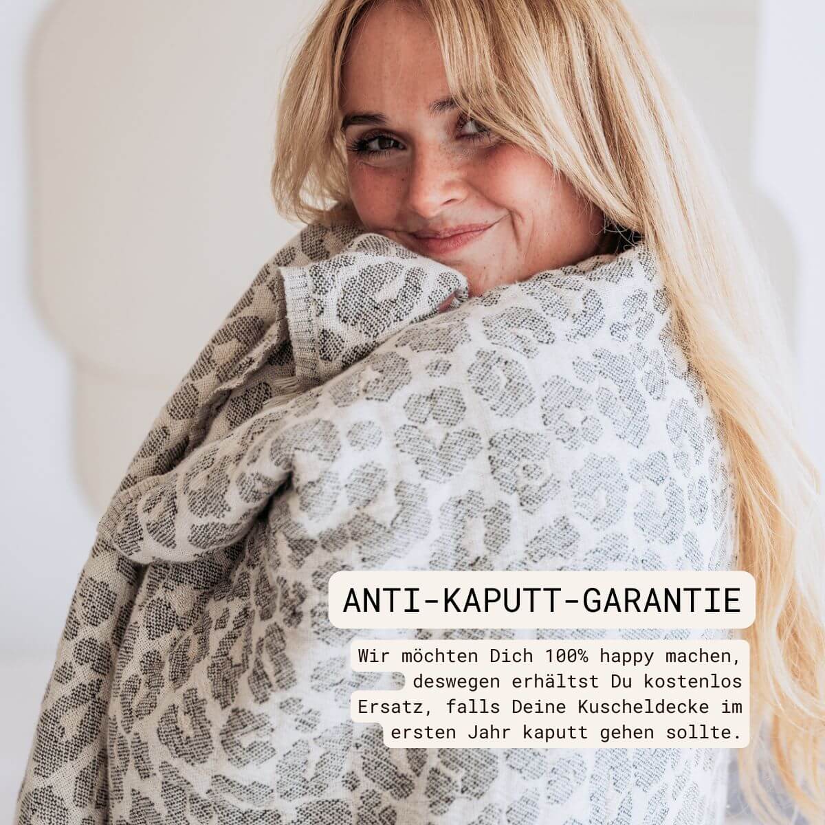 Kuscheldecke aus Baumwolle | Leo