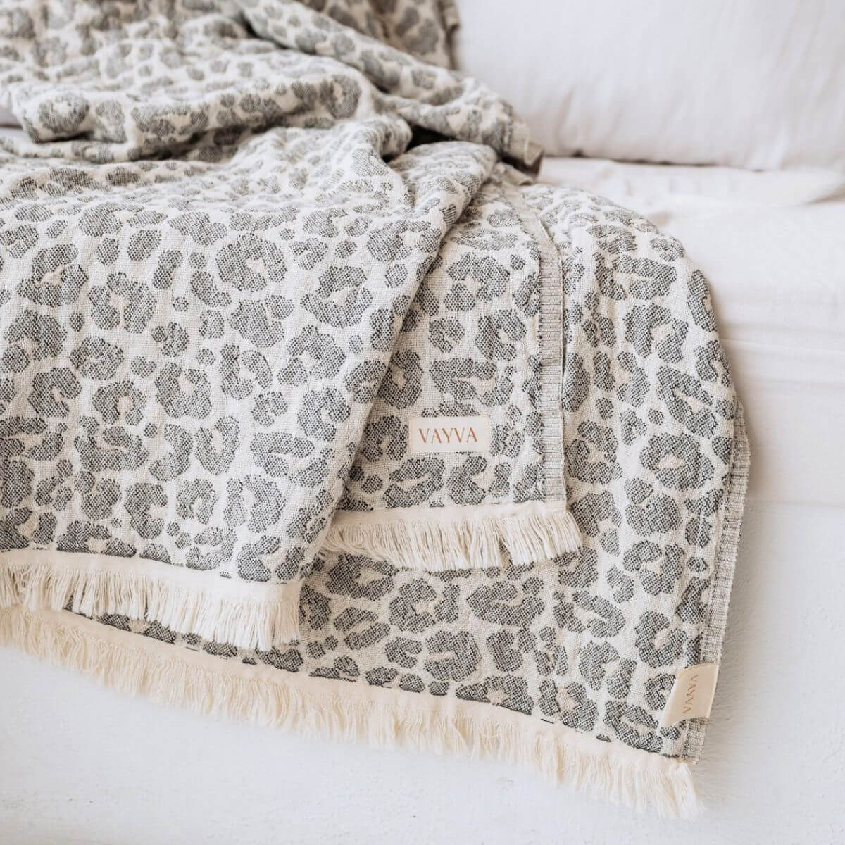 Kuscheldecke aus Baumwolle | Leo