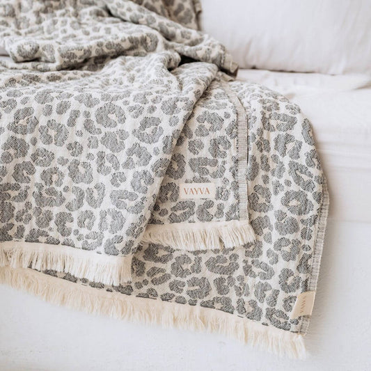Kuscheldecke aus Baumwolle | Leo
