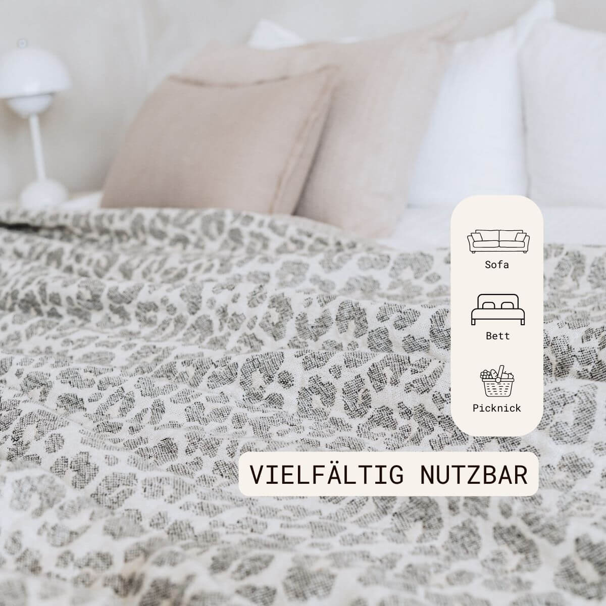 Kuscheldecke aus Baumwolle | Leo