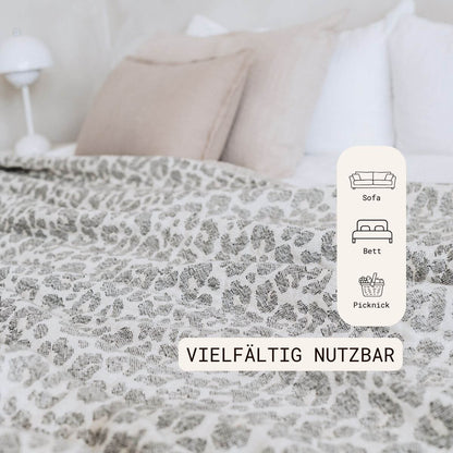 Kuscheldecke aus Baumwolle | Leo