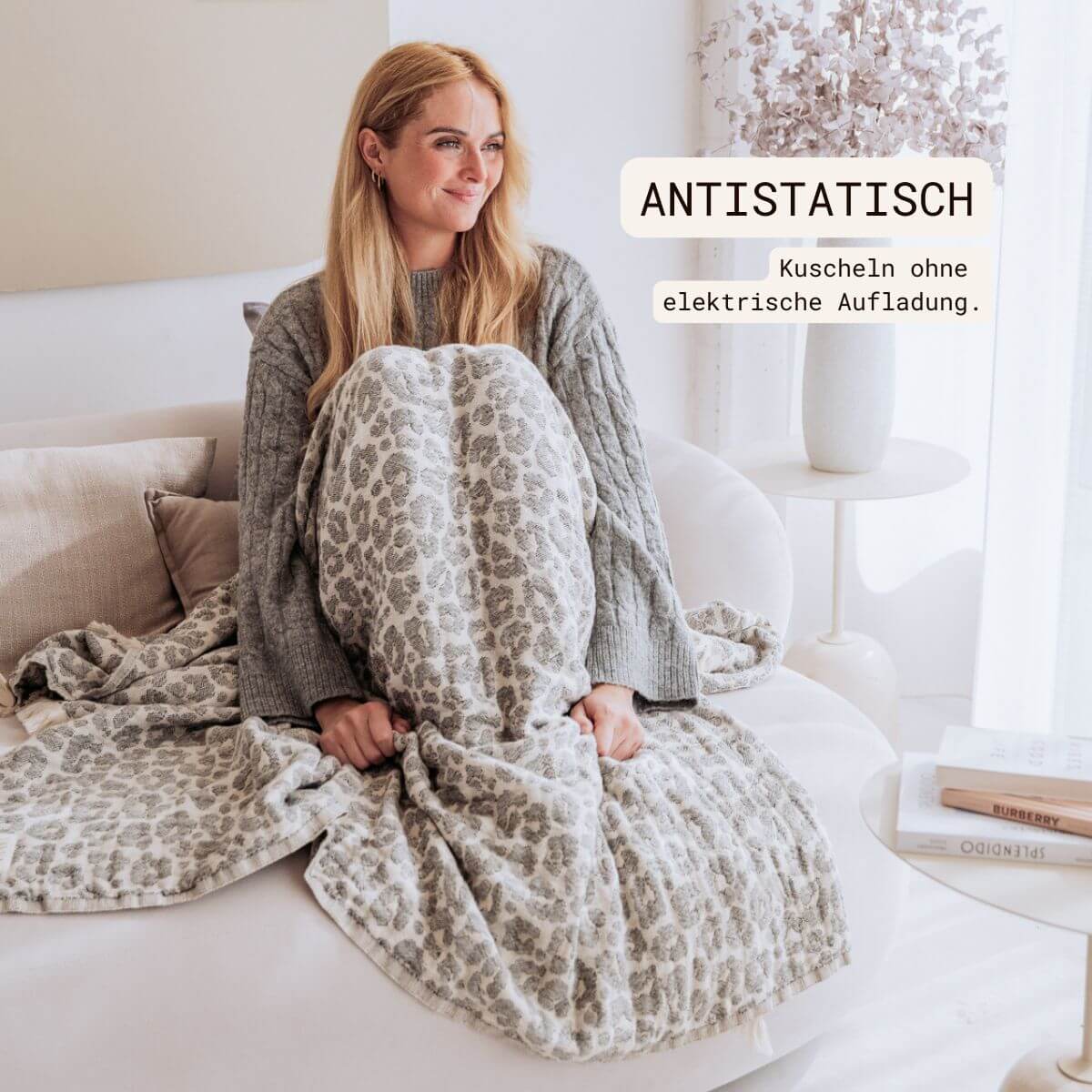 Kuscheldecke aus Baumwolle | Leo