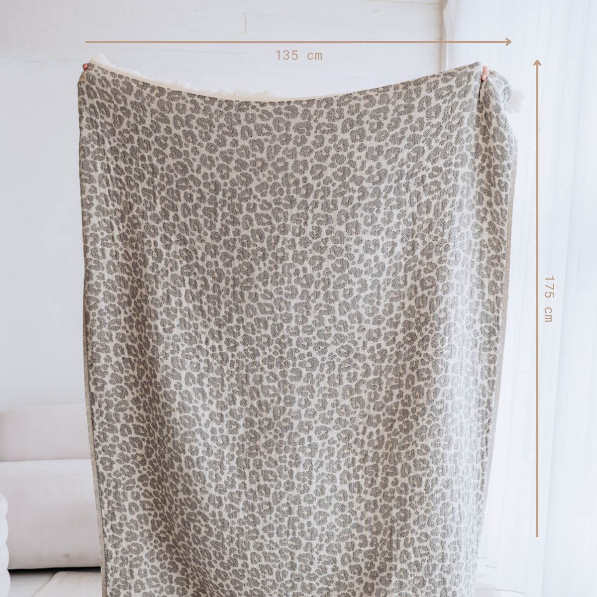 Kuscheldecke aus Baumwolle | Leo