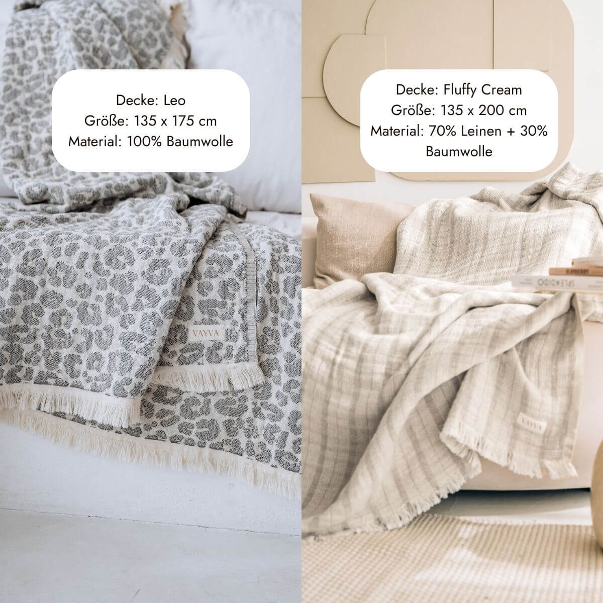VAYVA Winter-Set | 1 Kuscheldecke + 1 Bademantel + 1 Saunatuch